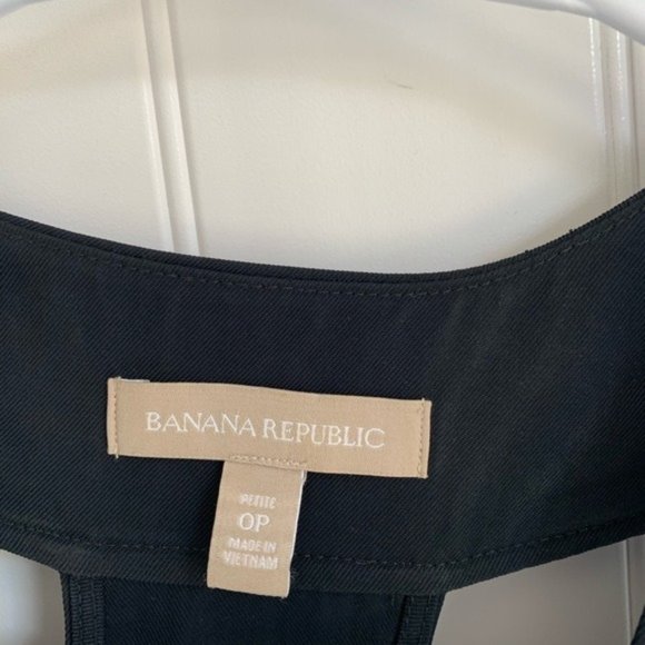 Banana Republic V Neck Black Dress Size 0P - Picture 5 of 9
